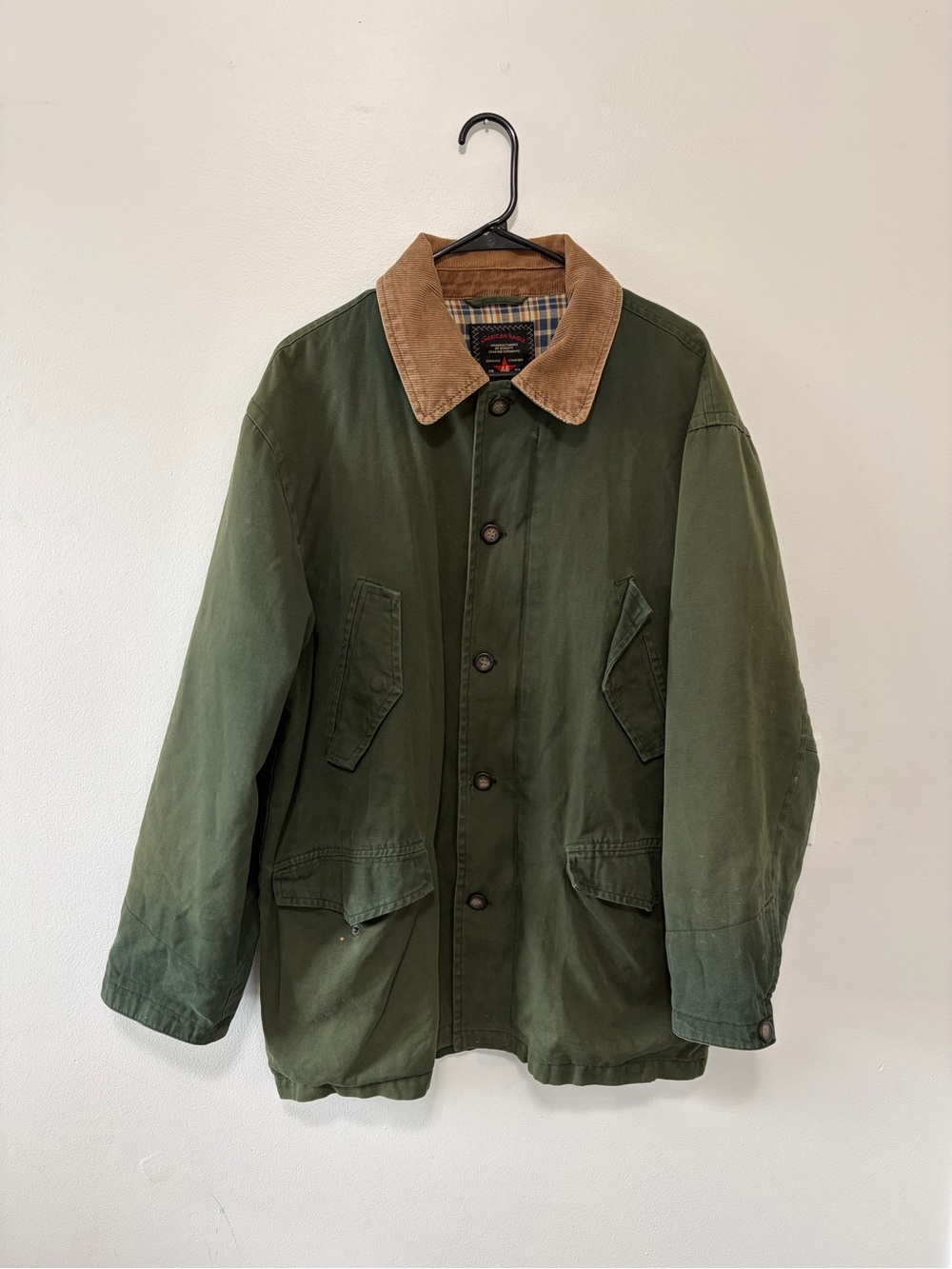 Vintage American Eagle Green and Khaki Jacket- Size Men’s Medium